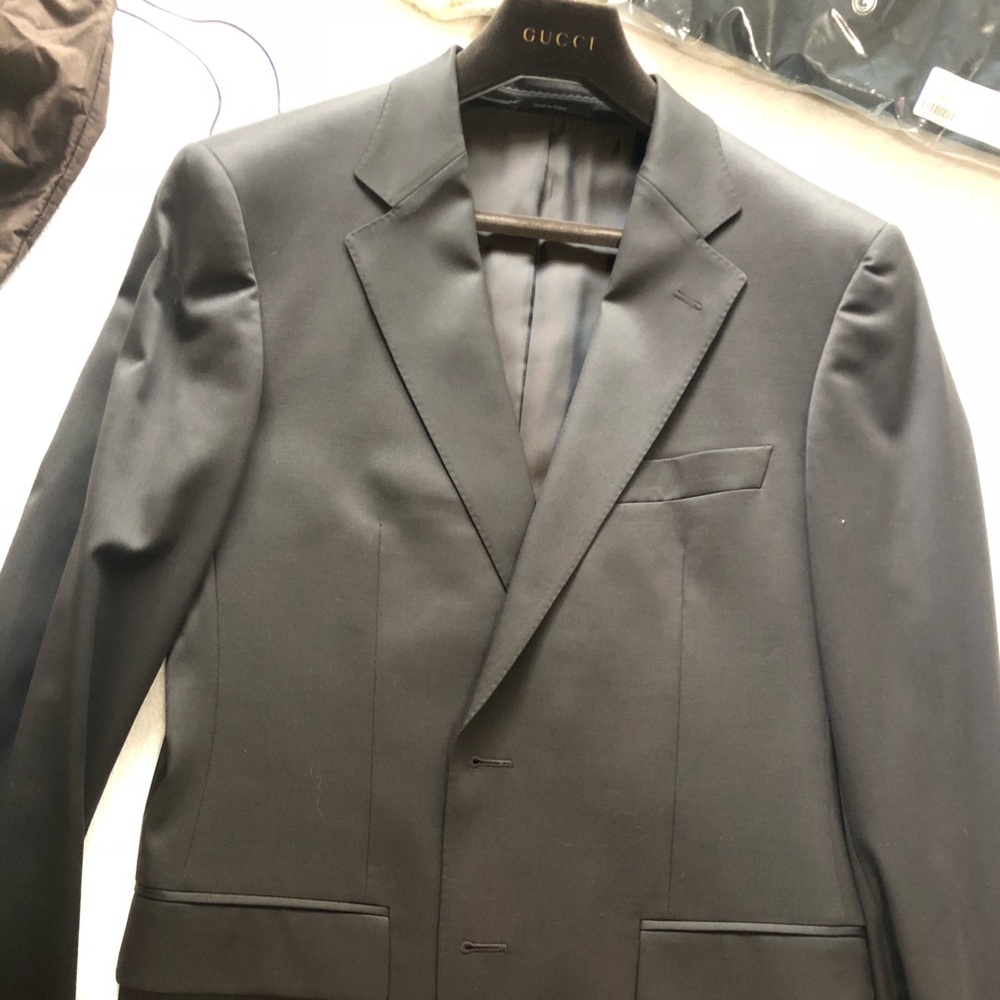 Dark brown Gucci suit jacket